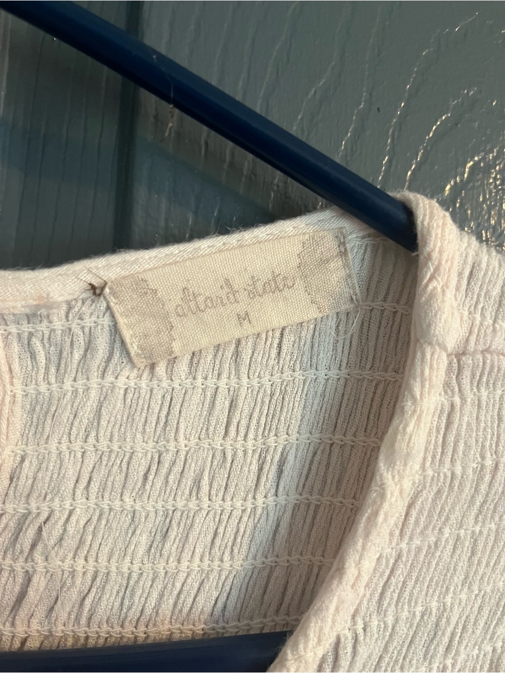 Altar'd State Blush Pink Textured Bell-Sleeve Tunic - Picture 4 of 4